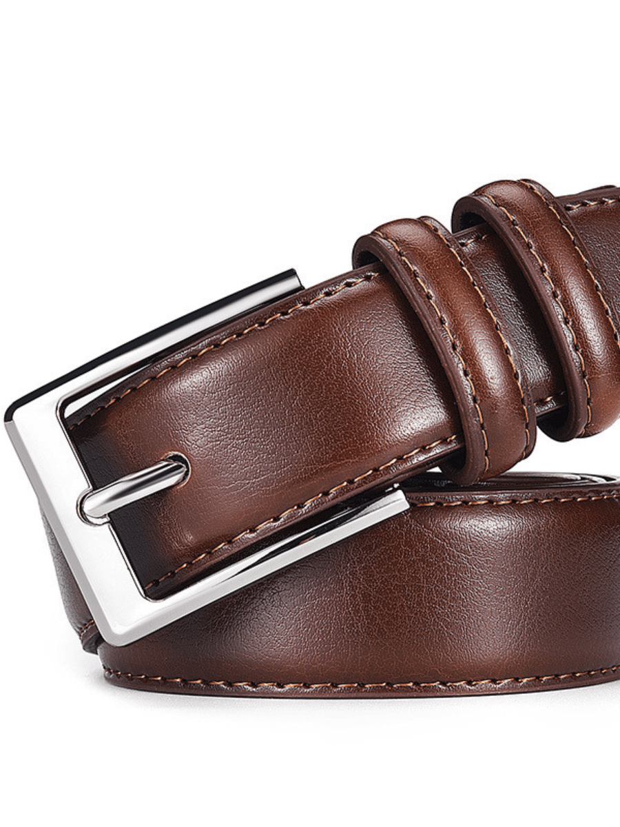 Echtleder-Gürtel mit Dornschließe