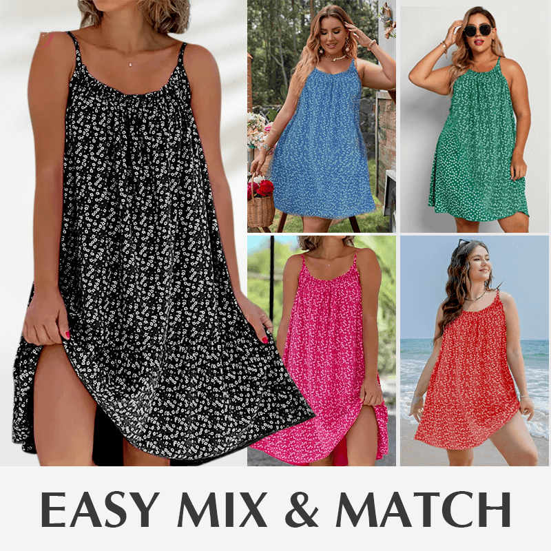Stacie | Blumenkleid mit Weste