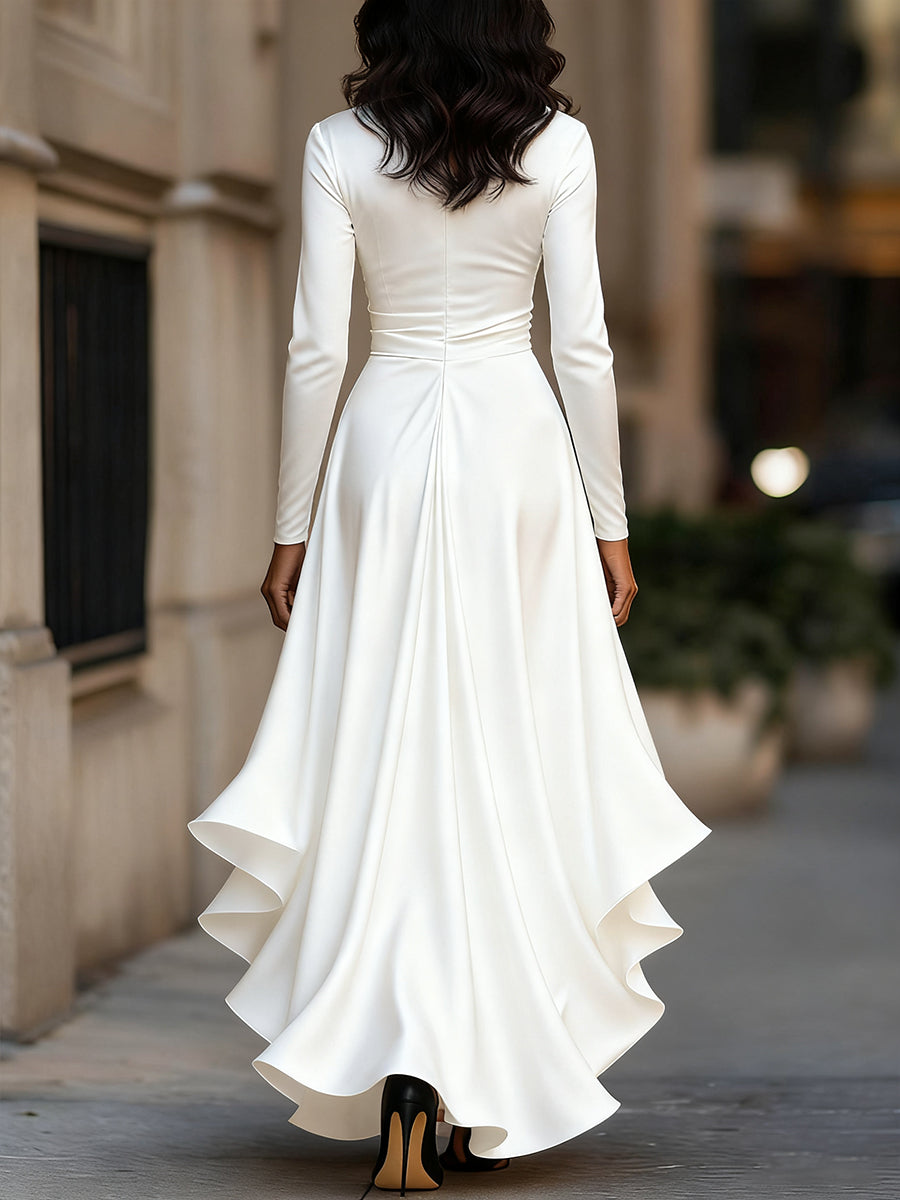 Mabel | Elegantes langes Kleid - Perfektes festliches Kleid für Herbst