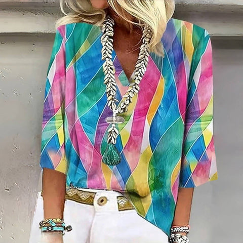 Venus | Vintage Bunte Bluse