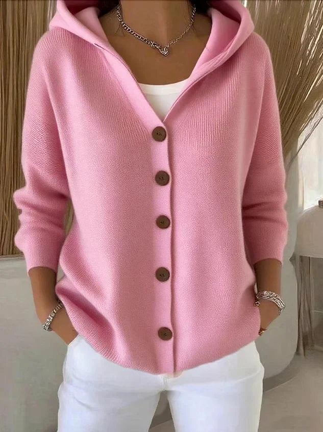 Kye | Trendige Strickjacke mit Kapuze