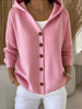 Kye | Trendige Strickjacke mit Kapuze