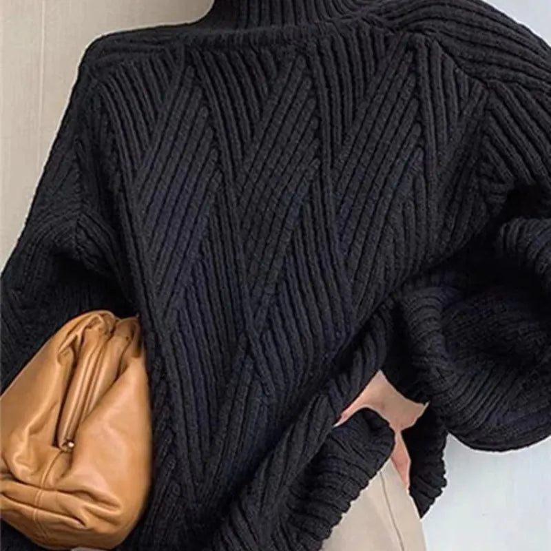 Celestine | Oversized-Herbst-Rollkragenpullover für Damen