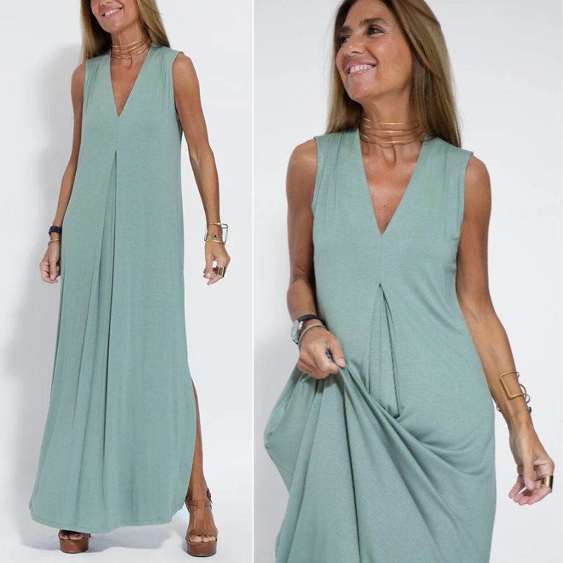 Elise | Luxuriöses Frauenkleid mit Weste