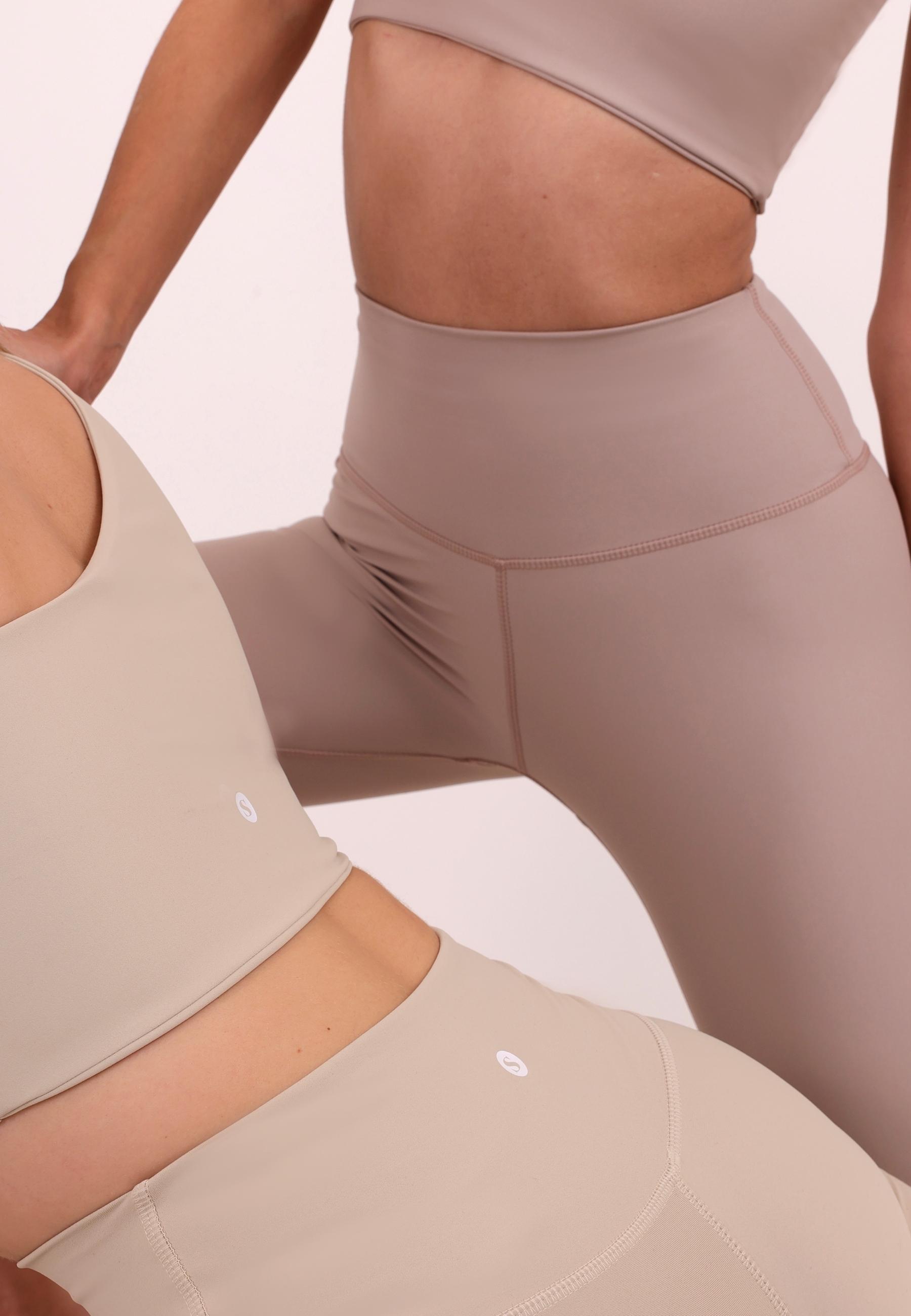 Yoga Classic High Waisted 7/8 Tights - Cream