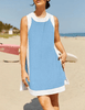 Kiersten | Sommer-Hot-Sale 50 % Rabatt💓Damen-Freizeit-Oberteile mit Farbblock-Design, ärmellos, passend zu Shorts mit Taschen