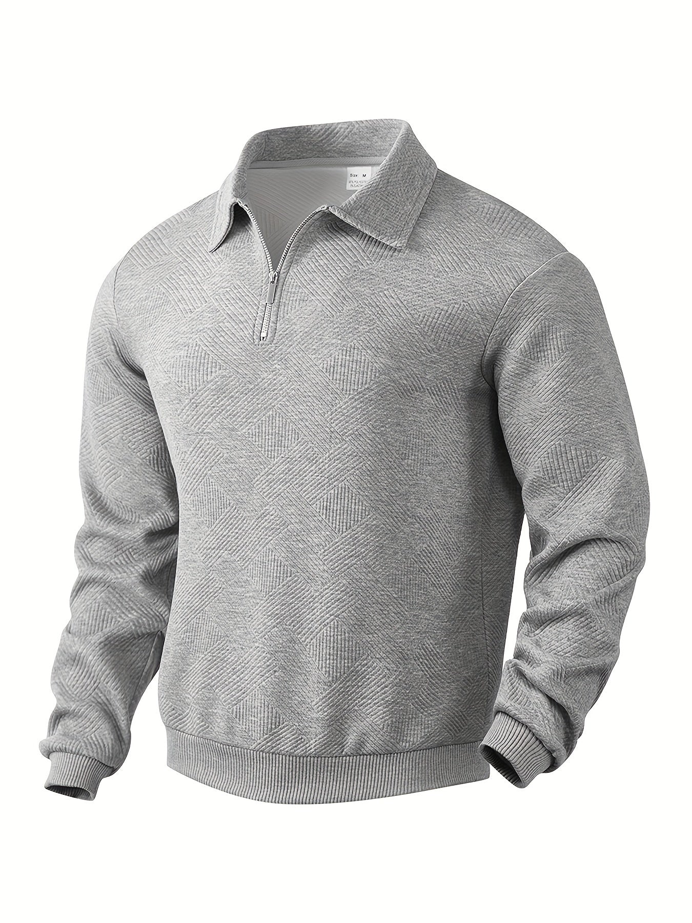 Oskar | Vintage Zip-Up Pullover mit auffälligem geometrischen Muster