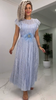 Claire | Chiffonkleid mit figurbetontem Schnitt