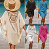 Carla |  Damen einfarbiges lockeres Cover-Up mit Ausschnitt