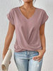 Cleo | Charmantes lässiges T-Shirt mit Herzausschnitt