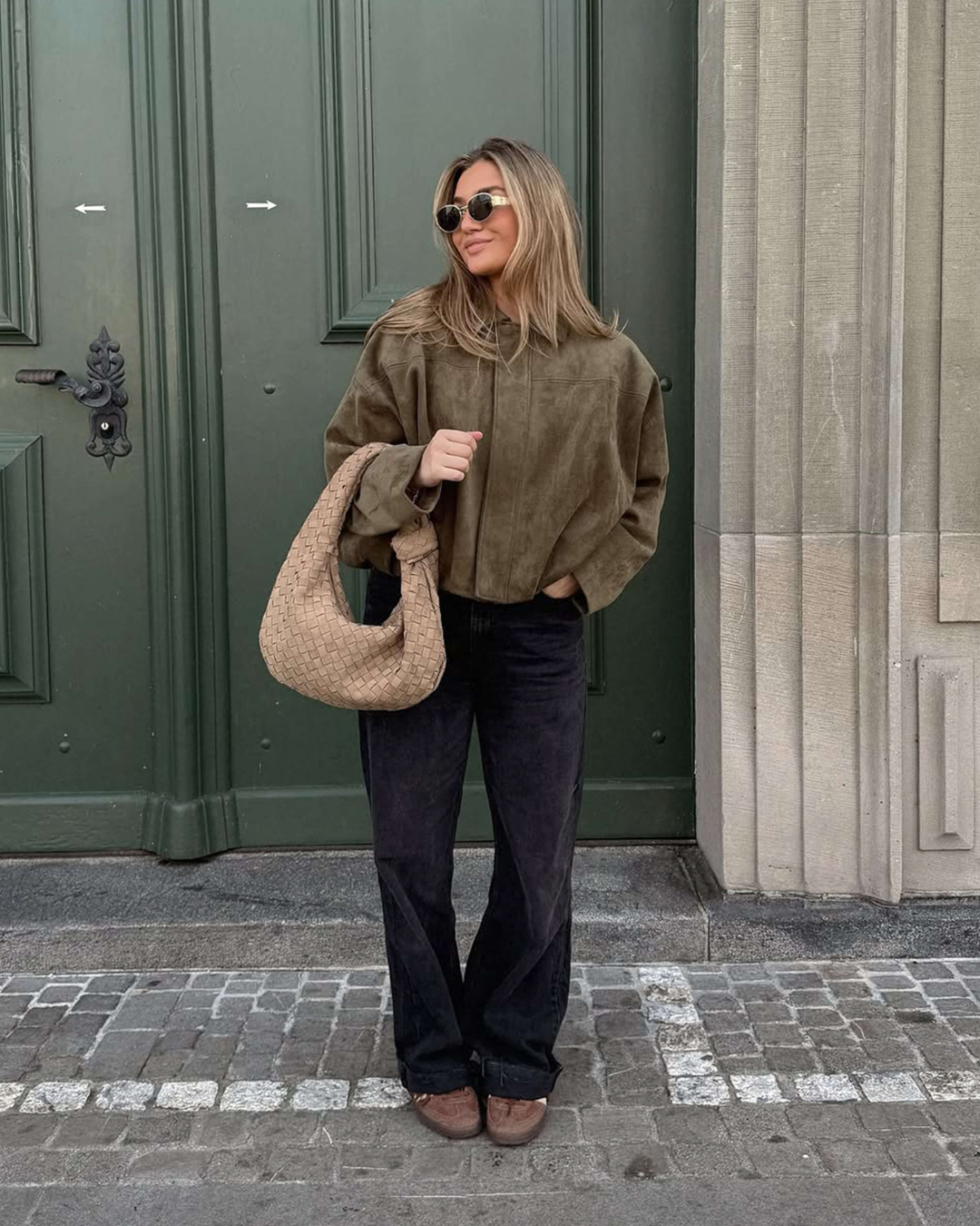 Heidi | Maven Wildleder Bomberjacke