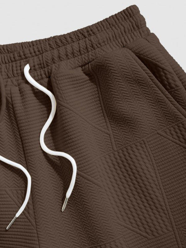 Geo | Jacquard 2-teiliges Set in Kaffee