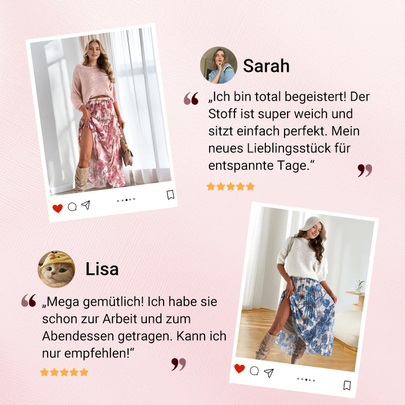 Zakai | Damen zweiteiliges Set: Oberteil mit Rundhalsausschnitt und bedrucktem