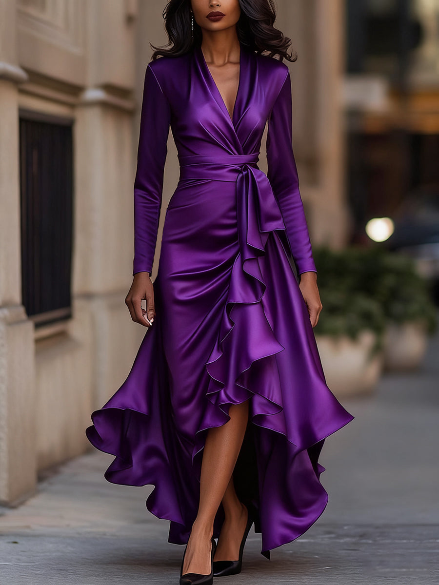 Mabel | Elegantes langes Kleid - Perfektes festliches Kleid für Herbst