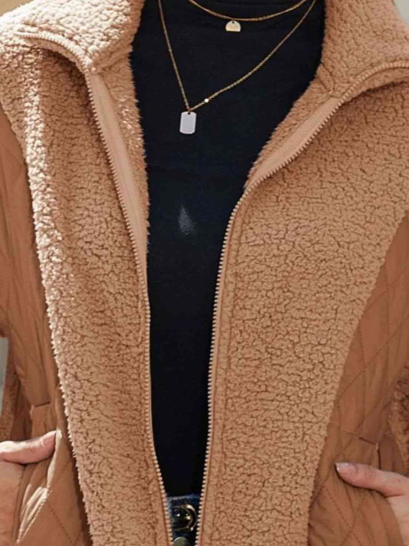 Ivory | Kreative Herbstjacke mit Patchwork-Design für Damen