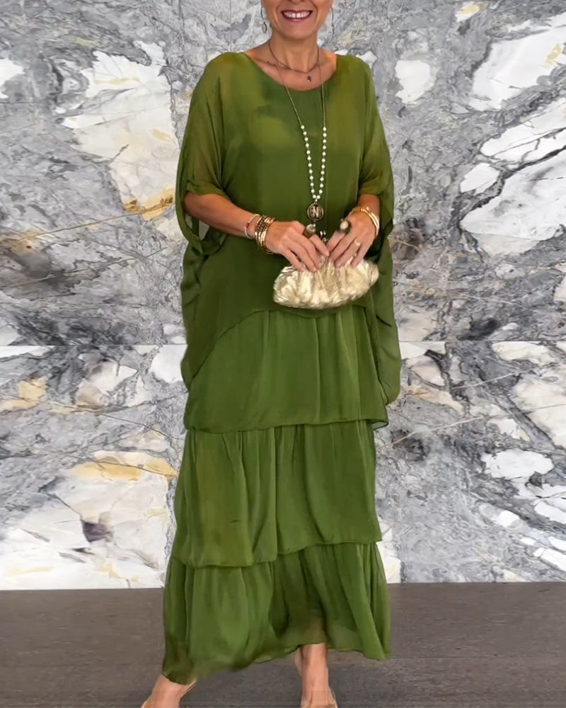 Megumi | Kleid im lockeren Kunststil