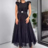 Claire | Chiffonkleid mit figurbetontem Schnitt