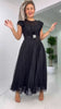 Claire | Chiffonkleid mit figurbetontem Schnitt