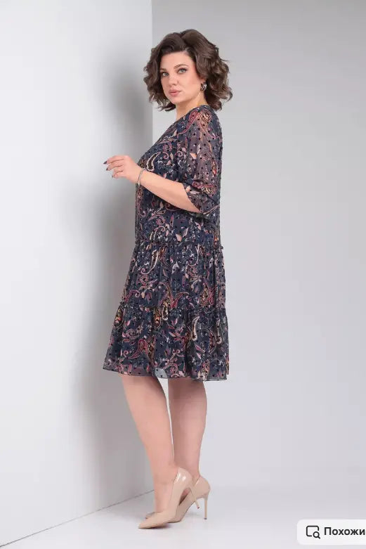 Roniesh | Neue Frühlingskleid mit Print für Damen