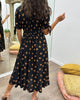 Millie | Kleid mit Punkten und tiefem V-Ausschnitt