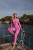 Leonie | Asymmetrisches langärmeliges Crop-Top