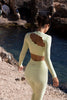 Leonie | Asymmetrisches langärmeliges Crop-Top