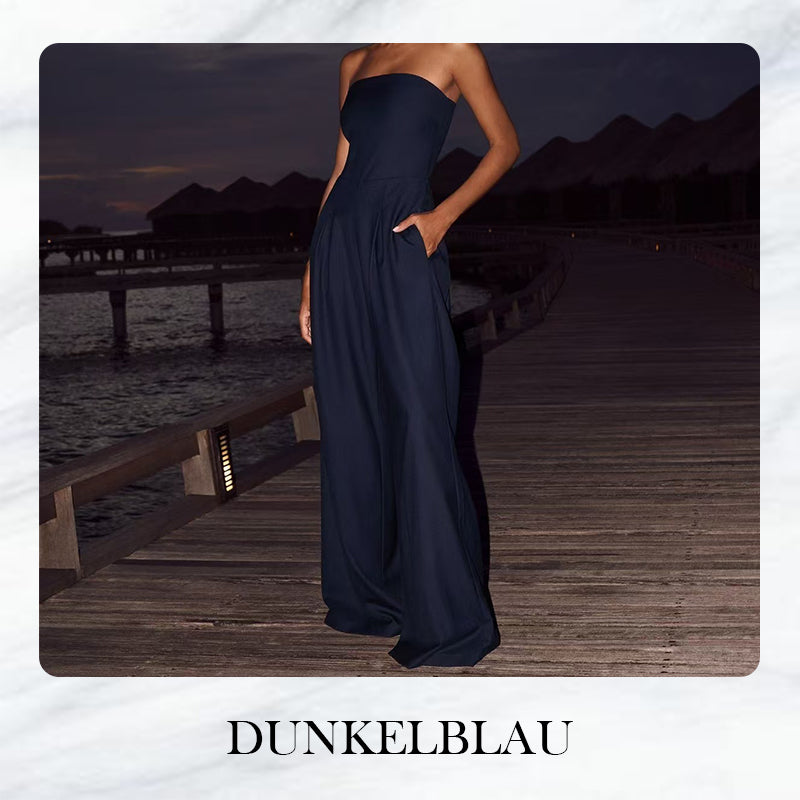 Tatiana | Ärmelloser Jumpsuit mit Taschen