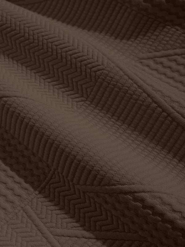 Geo | Jacquard 2-teiliges Set in Kaffee