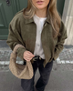 Heidi | Maven Wildleder Bomberjacke