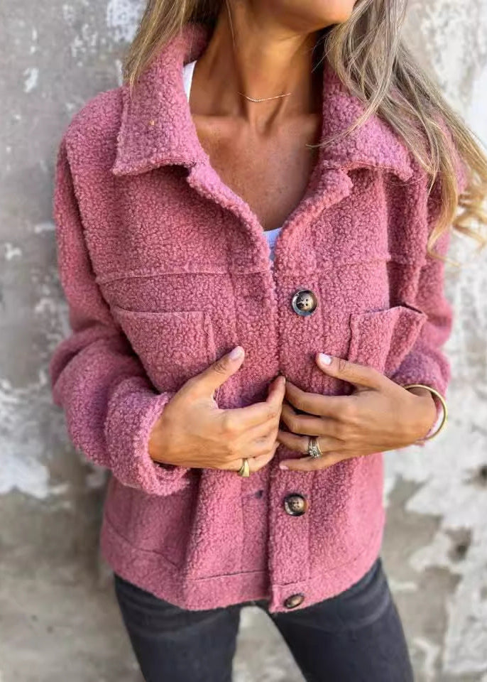 Rowen | Weiche Fleecejacke mit Knöpfen