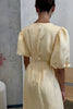 Buttergelbes Air Maxikleid