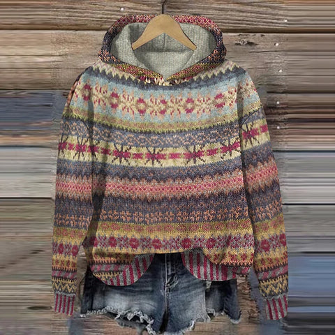 Georgina | Zeitloses Muster Hoodie
