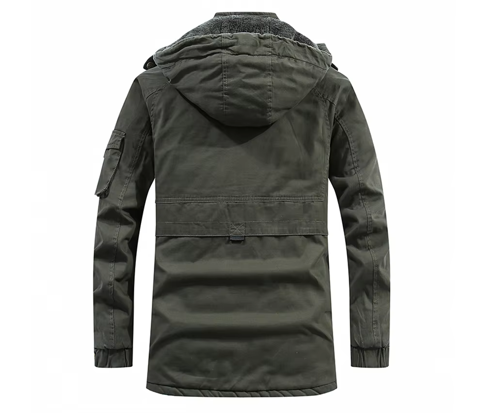 Adam | Oversized Fleece Jacke – Schwarz, Grün, Khaki, Streetwear, Herbst Winter