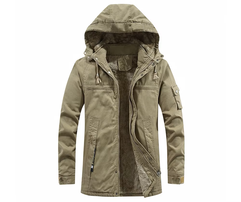 Adam | Oversized Fleece Jacke – Schwarz, Grün, Khaki, Streetwear, Herbst Winter