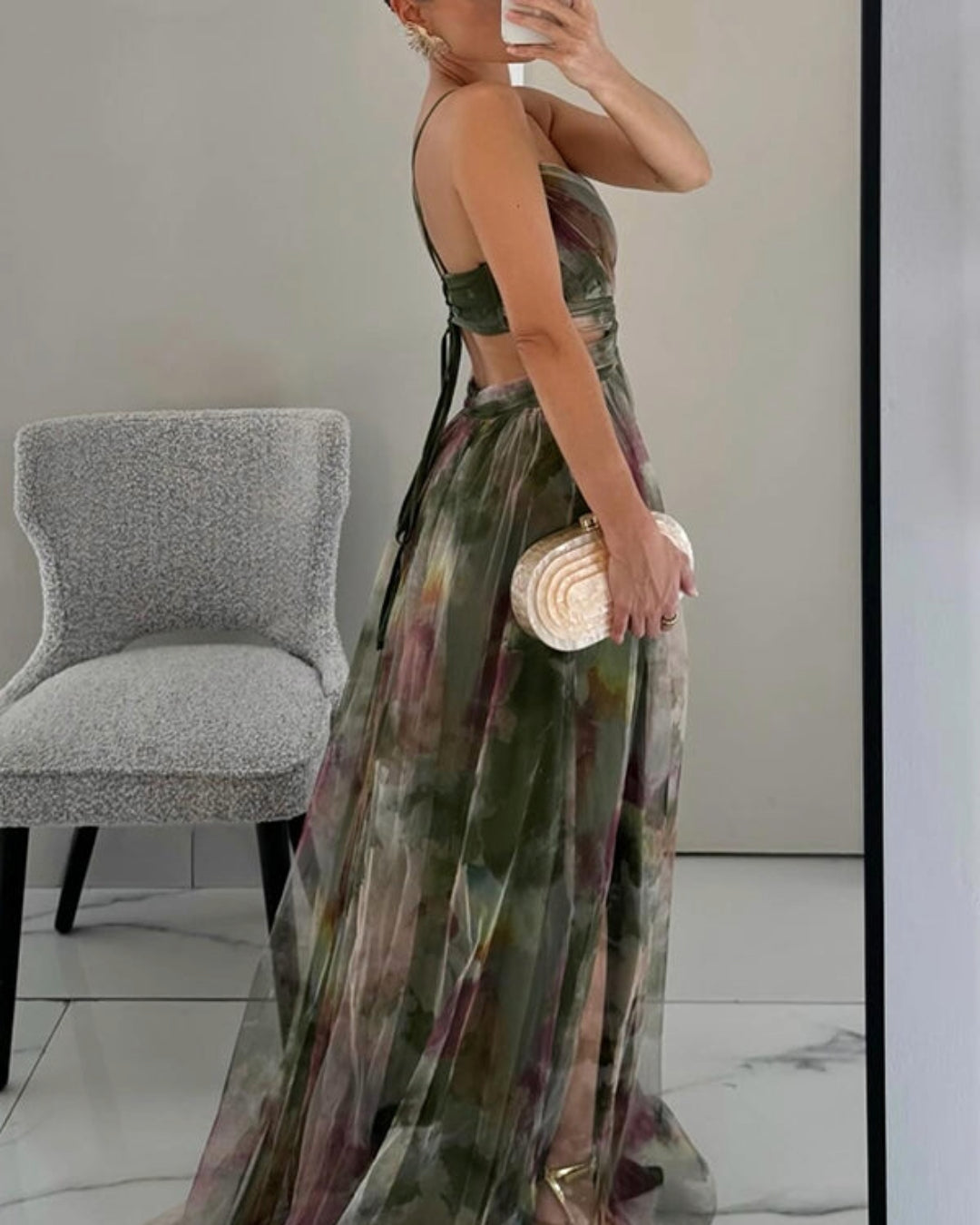 Eva | Unvergessliches Maxi-Kleid mit Blumenmuster