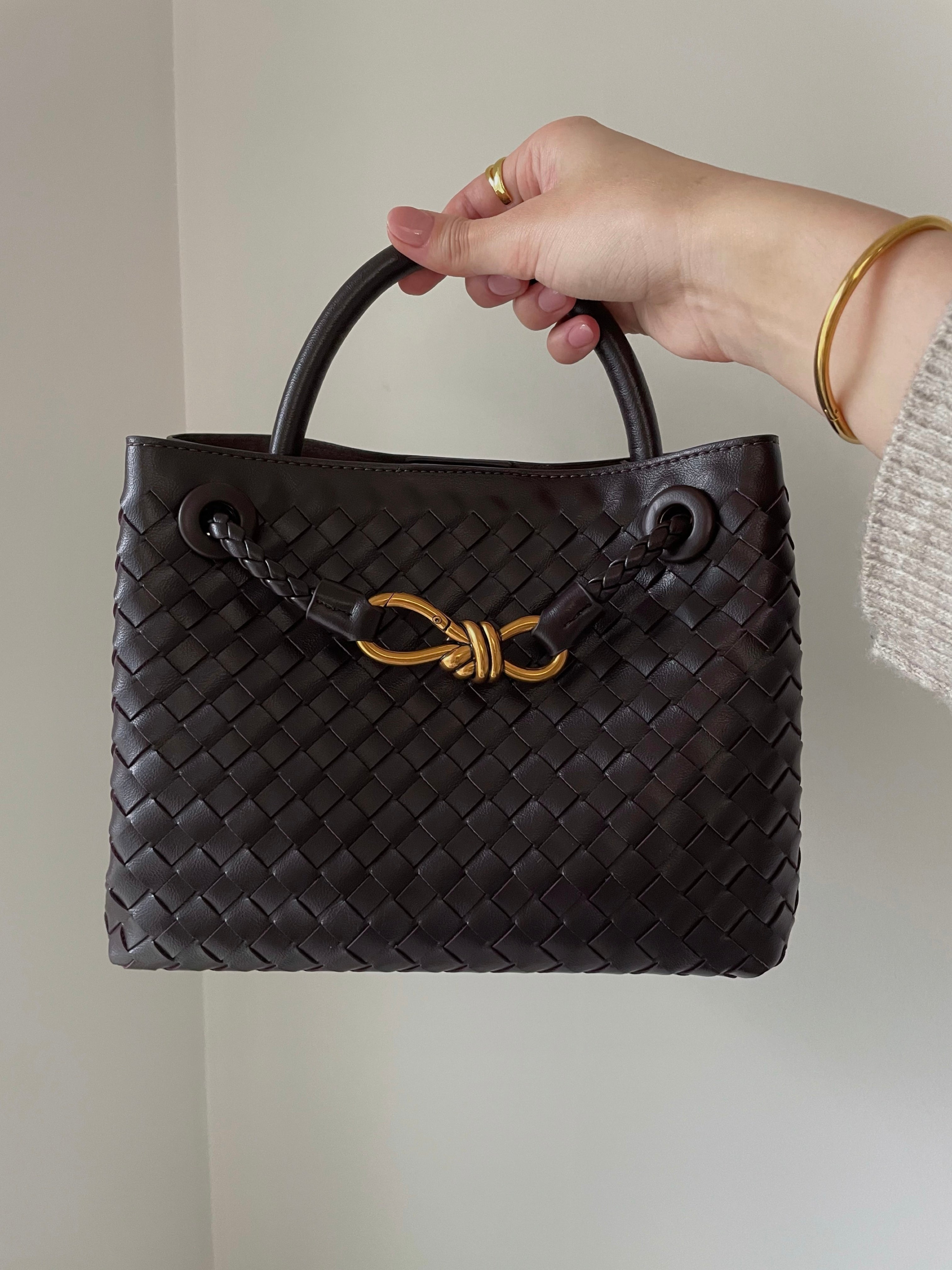 Sabine | Kleine Geflochtene Tasche aus Veganem Leder