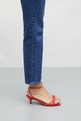 Halsey | Uma Sandalen in rotem Leder