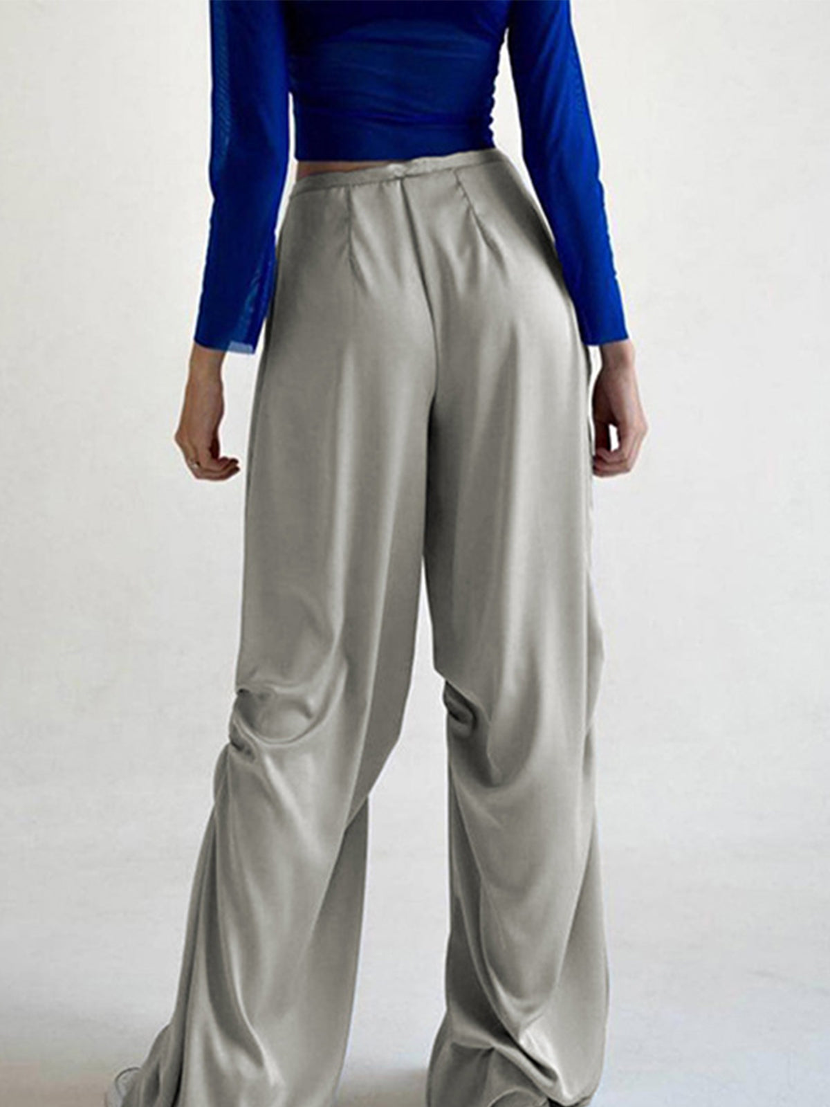Sophie | Elegante Satin-Hose mit weitem Bein