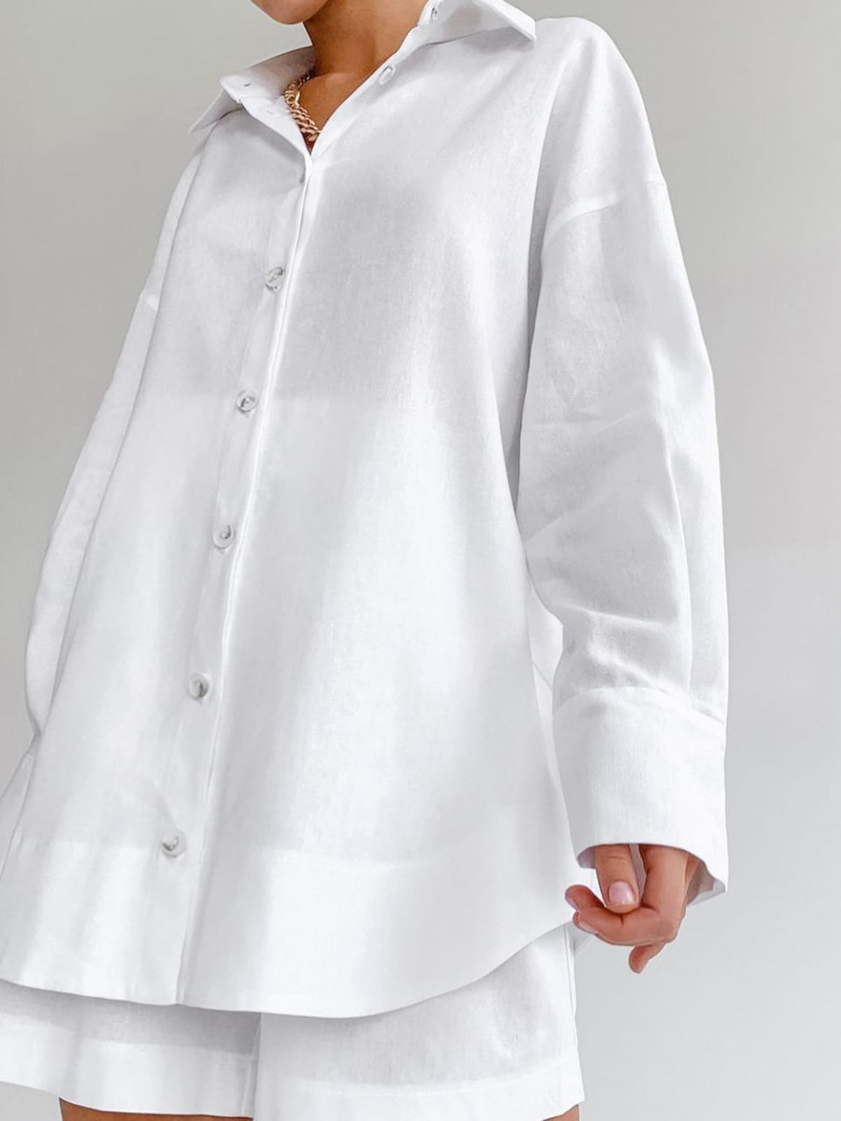 Clara | Stilvolles Baumwollstrand-Shorts-Set