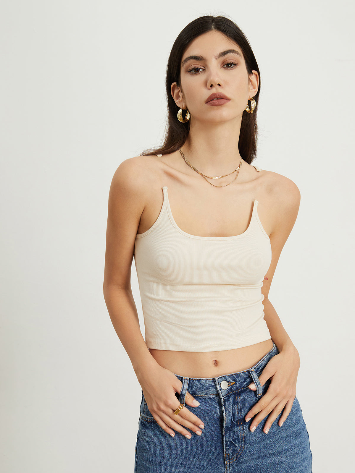 Lara | Transparentes Crop-Top mit Riemen