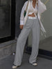 Clara | Bequeme Highway Hose mit weitem Bein und modischem Bund
