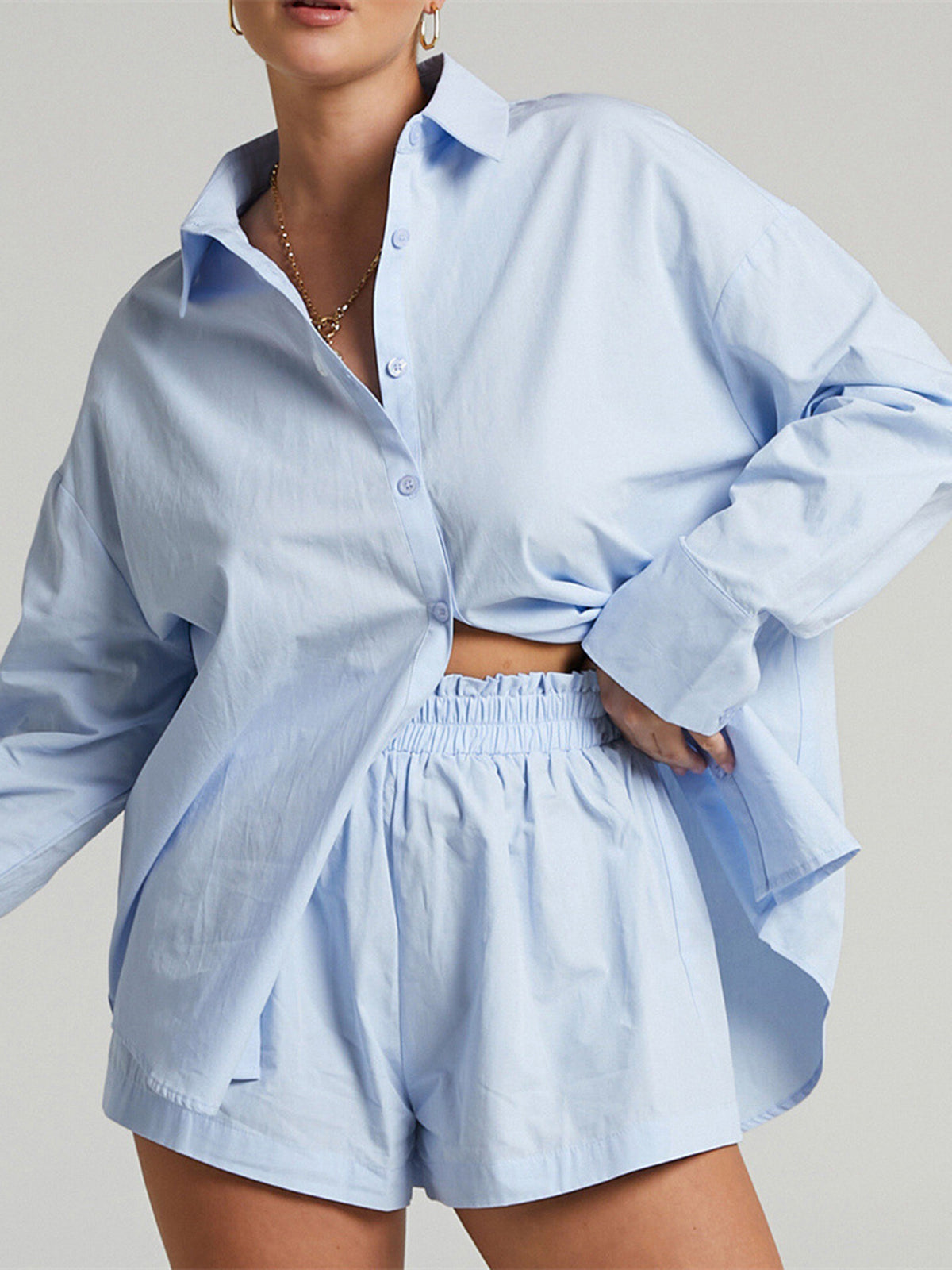 Cotton Melody | Elegantes Zweiteiliges Shorts Set