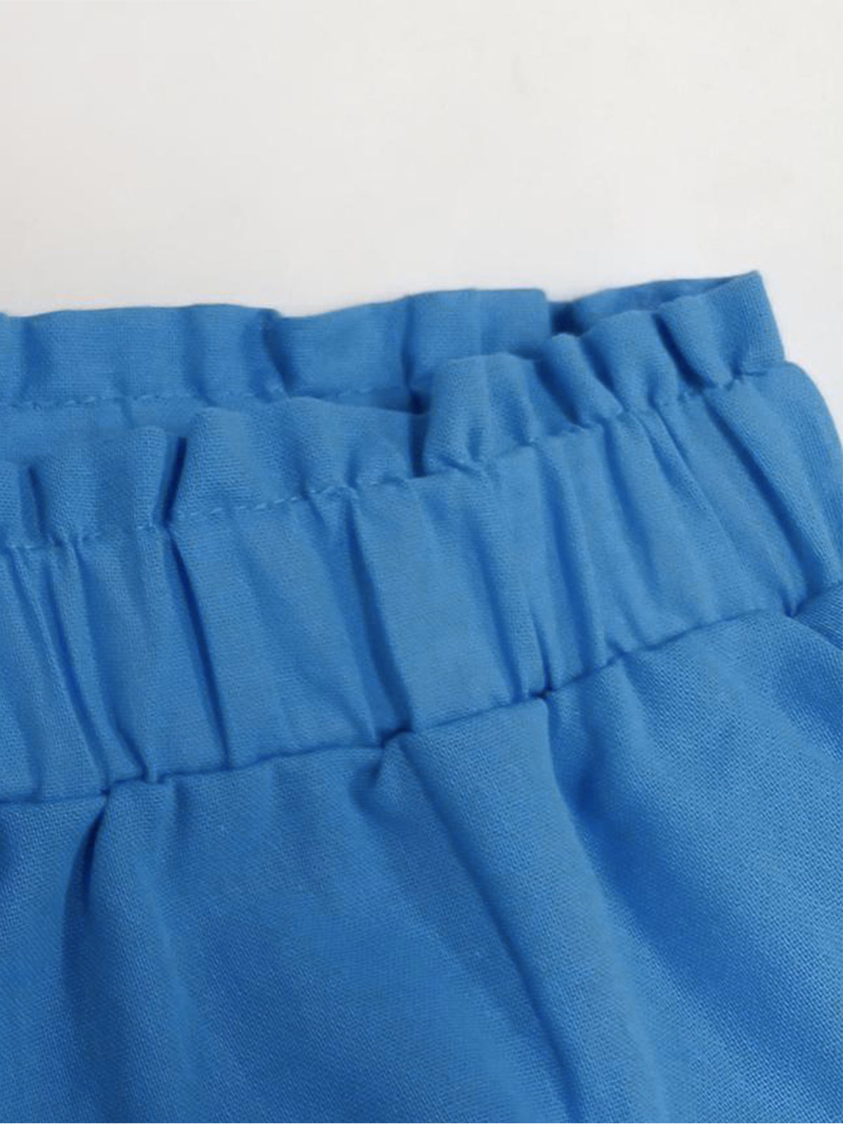 Leonie | Bequemes, zweigeteiltes Shorts-Set in Aegean-Blau