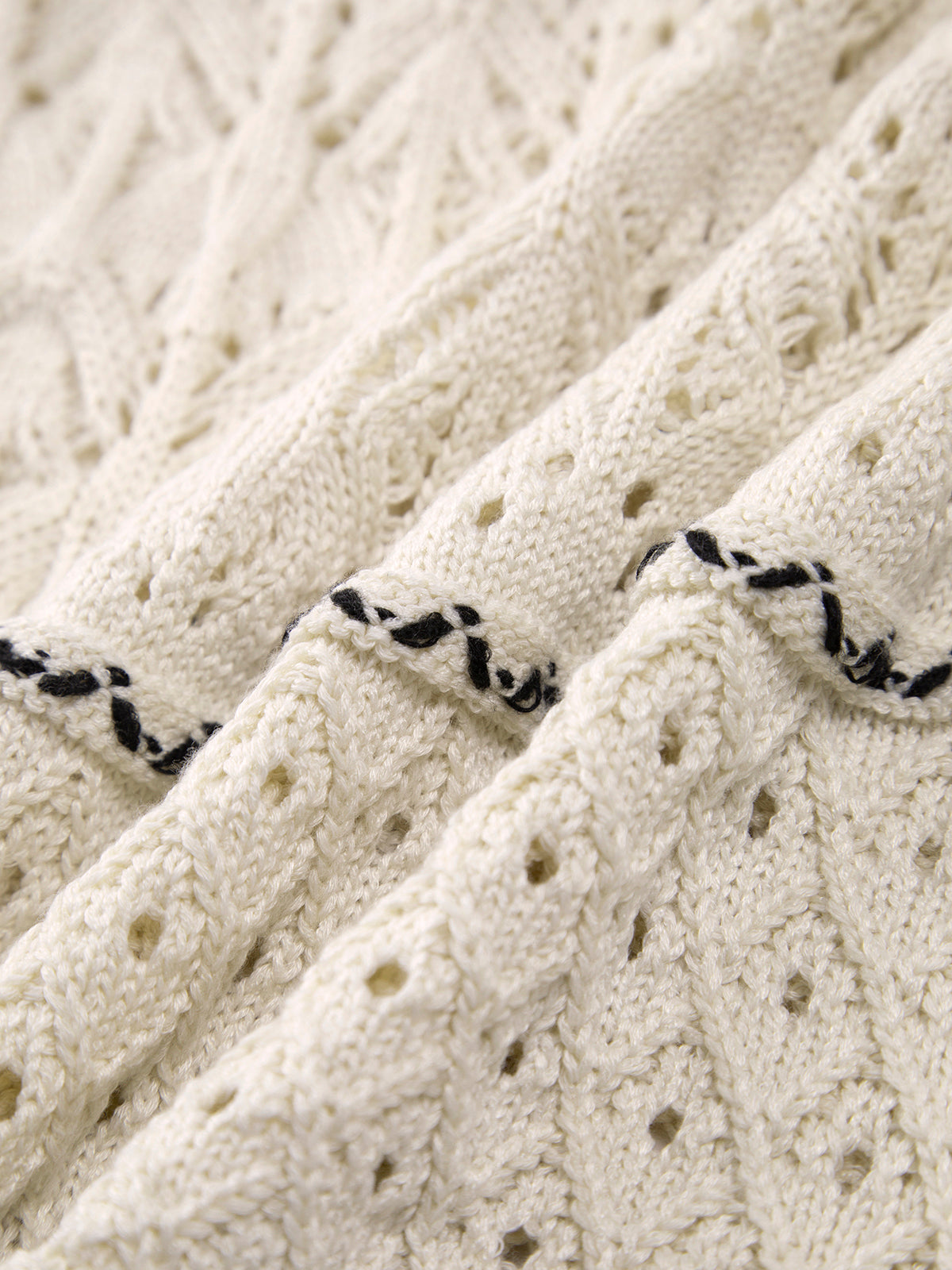 Paula | Häkel-Midikleid mit transparentem Design