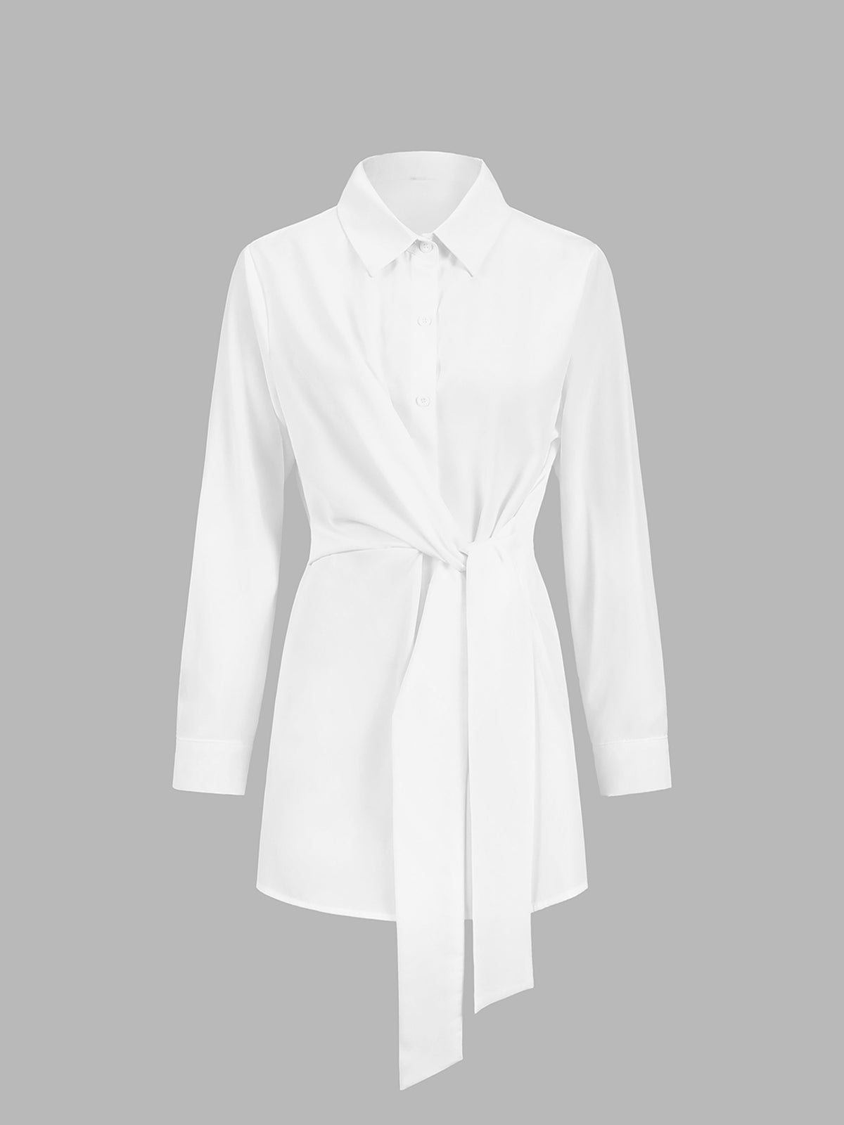 Clara | Elegantes Langarmhemd mit Krawatte