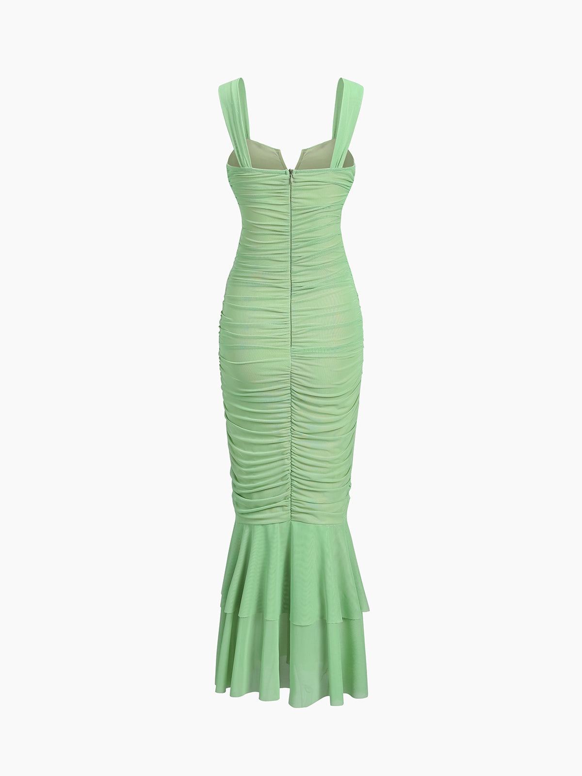 Sophie | Elegantes langes Kleid aus gerafftem Mesh