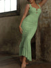 Sophie | Elegantes langes Kleid aus gerafftem Mesh