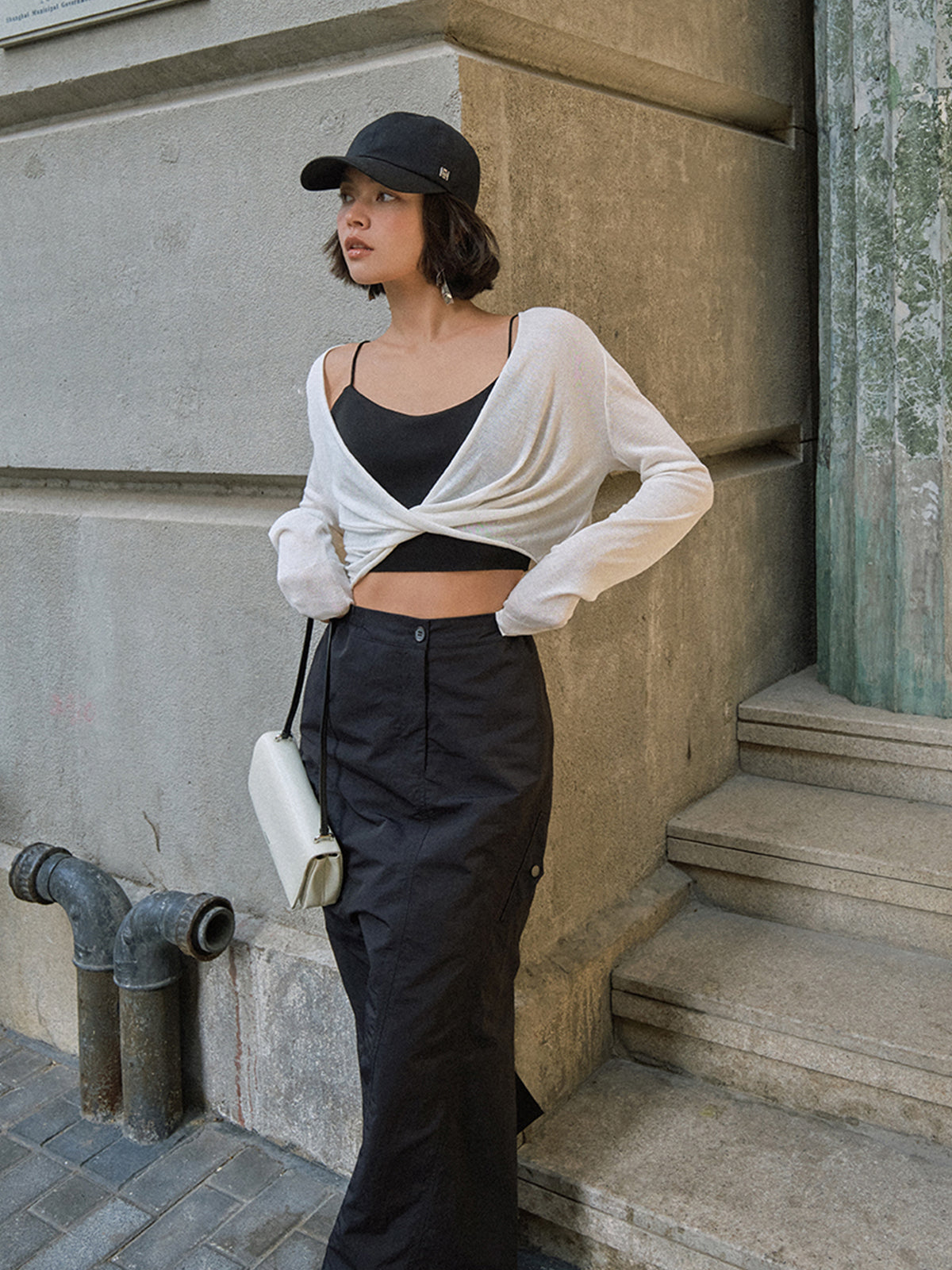 Mia | Twist Cover Up Crop Stricktop