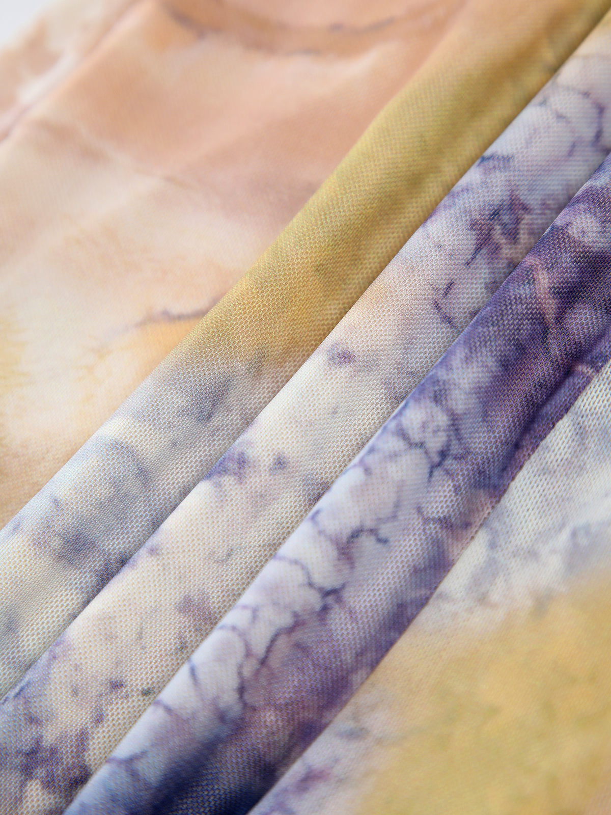 Elegante Erscheinung | Granite Tie Dye Mesh Midikleid