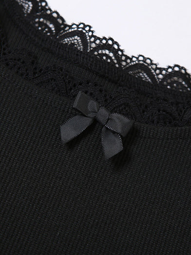 Clara | Verspieltes Crop-Top mit Spitzenbesatz